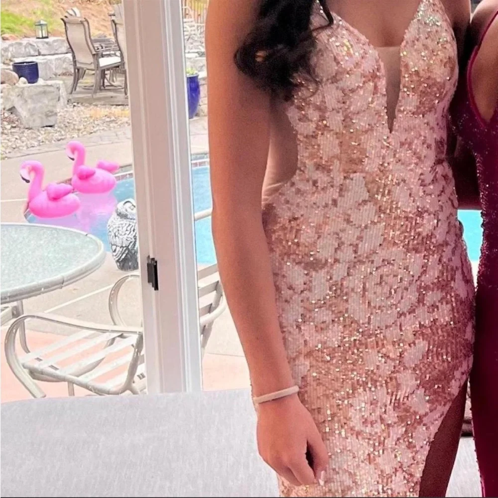 Clarisse Floral Prom Dress - Picture 2 of 6